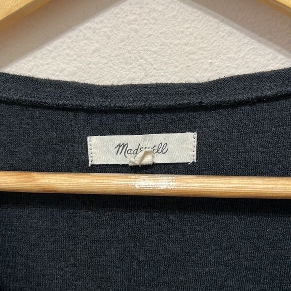 Madewell Black Sleeveless Cropped T-Shirt - Picture 3 of 5